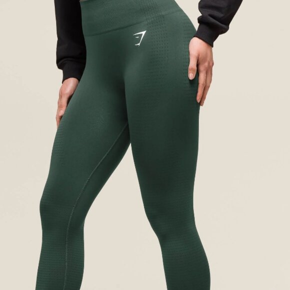 ✨ Gymshark Vital Seamless Leggings – Woodland Green Marl ✨ - Picture 1 of 13